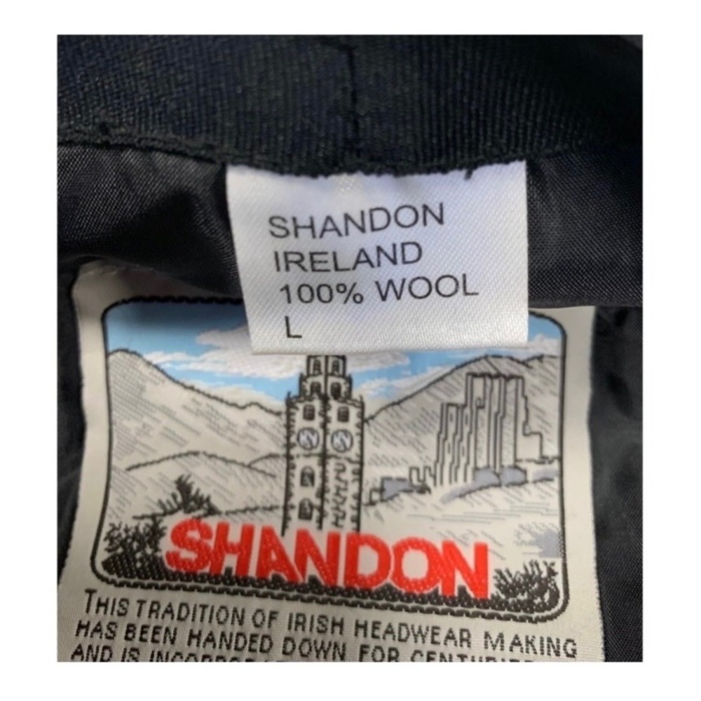 Shandon Ireland Wool Flat Cap Herringbone Vintage Preppy Old Money Quiet Luxe - Picture 3 of 3